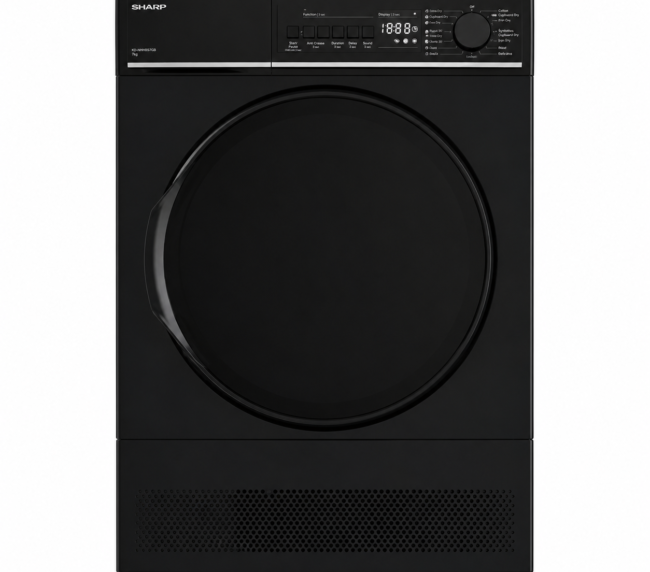 SHARP Dryer 9 Kg Condenser Black